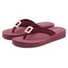 Badezehentrenner LASCANA, Damen, Gr. 35, rot (bordeaux), Obermaterial: 100% Textilmaterial. Decksohle: 100% Synthetik. Laufsohle: 100% Synthetik, unifarben, casual, Schuhe, Sandale, Pantolette, Badeschuh mit Zier Applikation VEGAN