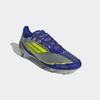 Fußballschuh ADIDAS PERFORMANCE "F50 PRO MESSI FG", Gr. 46, silber metallic, solar gelb, lucid blau, Synthetik, Textil, sportlich, Schuhe