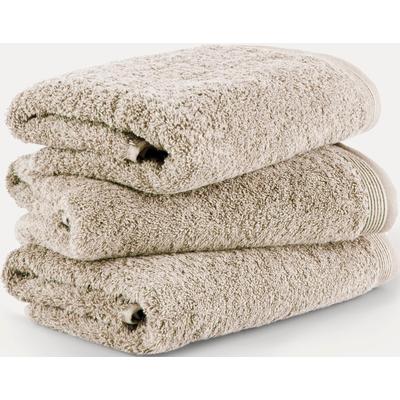 Handtuch MÖVE "Superwuschel", weiß (cashmere), B:50cm L:100cm, Walkfrottee, Baumwolle, Handtücher (Packung), Handtuch mit Bordüre, 100% Premium Cotton Baumwolle, einfarbig, weich Image