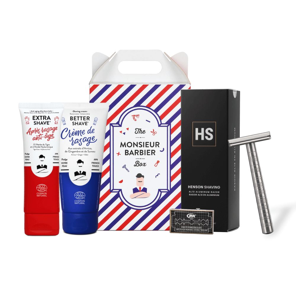Monsieur BARBIER - Set da barba di sicurezza LA SCATOLA HENSON 1 pz Sc