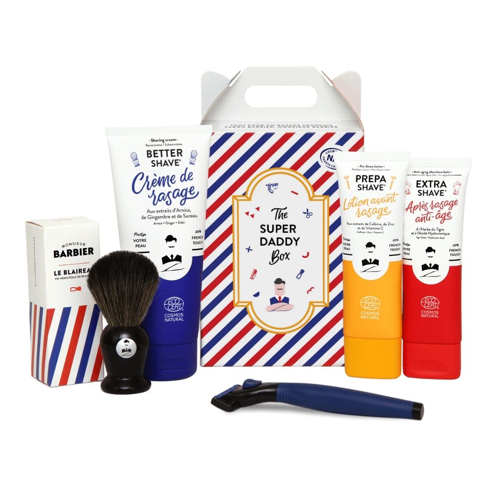 Monsieur BARBIER - Set da barba per uomo THE SUPER DADDY BOX 1 pz Schi