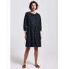 Tunikakleid STREET ONE, Damen, Gr. 38, EURO-Größen, blau (tiefblau), Web, Stoff, Obermaterial: 100% Baumwolle; Unterkleid: 100% Modal, unifarben, casual, comfort fit normal, Rundhals, 3/4-Ärmel Bündchen, Kleider, mit Rundhalsausschnitt