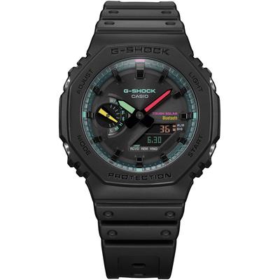 Smartwatch CASIO G-SHOCK "GA-B2100-1A1ER", schwarz (schwarz, grün, pink schwarz), Smartwatches, Smartwatch, Solaruhr, Armbanduhr, Herrenuhr, Stoppfunktion, Weltzeit Image