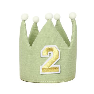 TEMU Pack Of 1 Two-year-old Birthday Crown Hat, Bohemian Style Two-year-old Birthday Party Hat, Birthday Party Decorations And Supplies, Photo Props, Suitable For Boys And Girls As Birthday Gifts Image