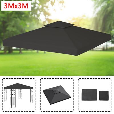 TEMU Cecaylie 3x3m Beige Grey Replacement Roof Cover Cover Barbecue Bbq Image