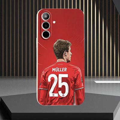 TEMU Football Player Shockproof Phone Case - Tpu, Cute Cartoon Design, Full Protection - Fits S22/s22 Ultra/s23/s23+/s23 Ultra/a05/a14/a15/a32/a33/a35/a51/a53/a54/a55 Image