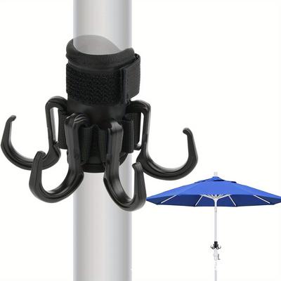 TEMU Sticky Hook Designed For Beach Umbrellas Used To Secure Camera Hats, Clothing, And Bags. Ideal For Camping , Utility Hooks Image