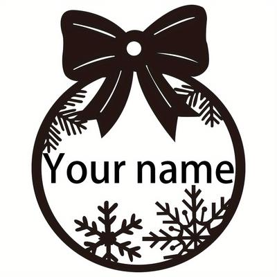 TEMU Personalized Christmas Ornaments, Custom Christmas Tree Decorations, Wooden Christmas Decorations, Laser Cut Names, Christmas Ornaments, Gift Tags, Image