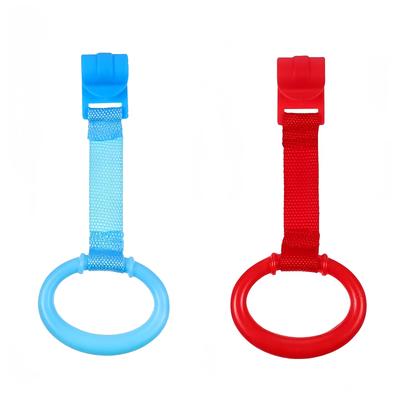 TEMU Bezekin 2pcs Crib Pull Rings - , -to-install For & - Vibrant Yellow & Green Colors Image