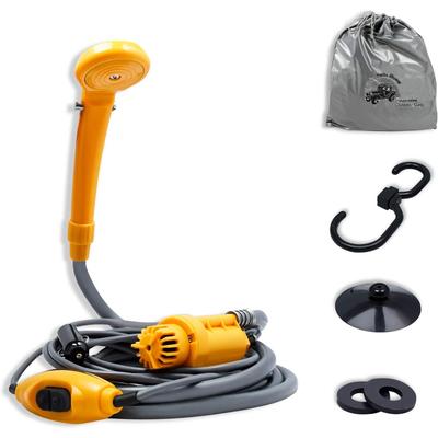 TEMU Camping Shower Outdoor Camping Shower With S-hook And Suction Cups, Camping Shower For Garden Hiking Travel Car Wash Pet Cleaning Image