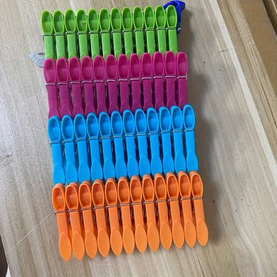 TEMU 60pcs Heavy Duty Plastic Peg- Spring Clip, Suitable For Air Drying Clothes, Multifunctional Laundry With Photo Hook Suit, Clothes Clip Image