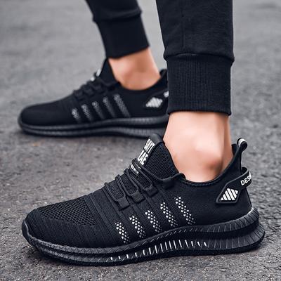 TEMU Men' Ultraboost Running Shoes - Stylish Lace-up Sneakers With , Ideal For Road Running And Casual Wear, Casual Athletic Shoes|stylish Laceup|comfortable Footwear Image