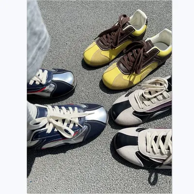 Tennis Lace-Up Hike Shoes Sneakers Cross-tied Comfort Casual Flats Shoes Woman High Quality Sport Shoes Female Sneakers