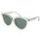 Armani Exchange AX4148SU Damen-Sonnenbrille Vollrand Panto Kunststoff-Gestell, grün