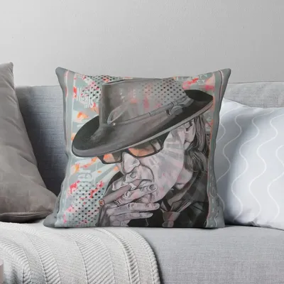Udo Lindenberg Deutscher Kissenbezug, Polyester, Leinen, Samt, Muster, Reißverschluss, Dekor, Image