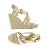 Michael Michael Kors Damen Sandale, Gr. 7, gold, Leder