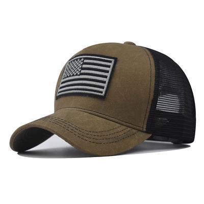 American Flag Baseball Cap for Men Women Low Profile USA Army Tactical Operator Military Plain Dad Hat