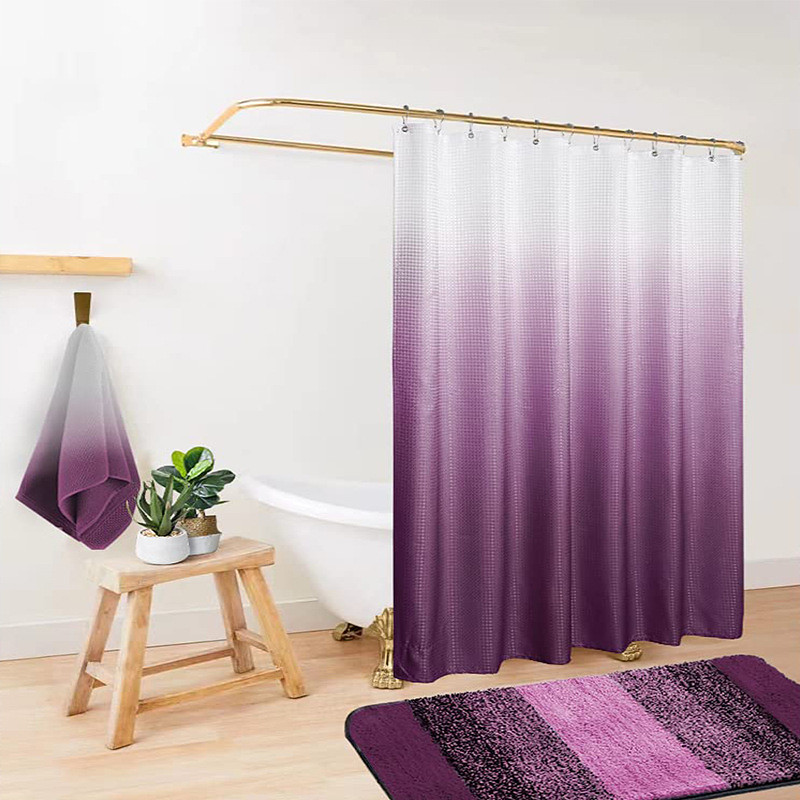 Shower Curtain Sets 180cm180cm(7070) for Bathroom Accessories, Fabric Polyester Waterproof Modern Shower Curtain Liner with 12 Hooks