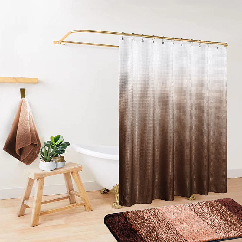 Shower Curtain Sets 180cm180cm(7070) for Bathroom Accessories, Fabric Polyester Waterproof Modern Shower Curtain Liner with 12 Hooks