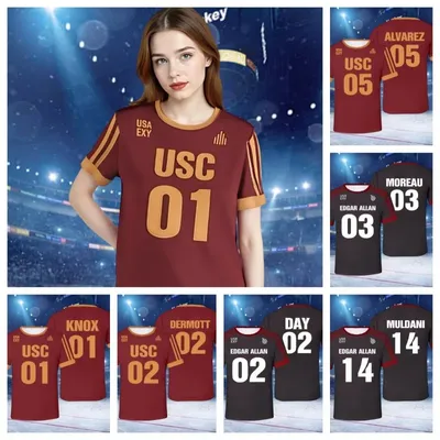 New Fashion Ice Hockey Crew Neck Jersey Game Training Jersey Foxhole Court Edgar Allen Raven, 3D