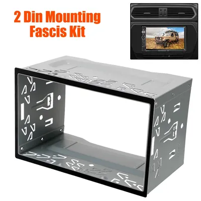 Auto Panel Audio Dash Mount Kit Box 2Din Fittings Kit Universal Radio Head Unit Installation Frame