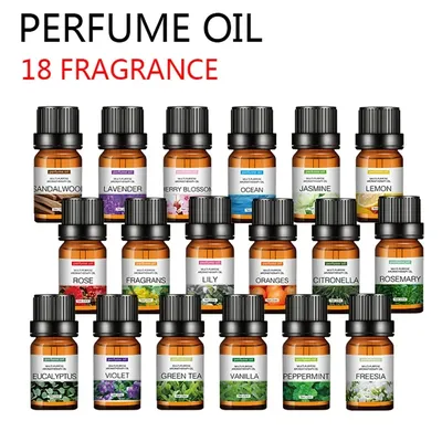 10ml Room Fresheners Essential Oil Water Soluble for Aromatherapy Diffuser Humidifier Stress Relief