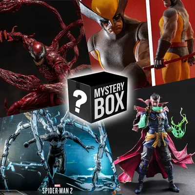 Marvel Action Figure Blind Box Marvel Movie lucky Box Spiderman Iron Man The Avengers Large Toy