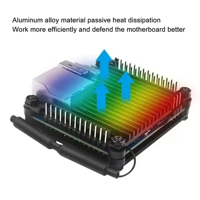 Aluminium Alloy Case for Orange Pi Zero 3 Passive Cooling Precise Cutouts Development Board