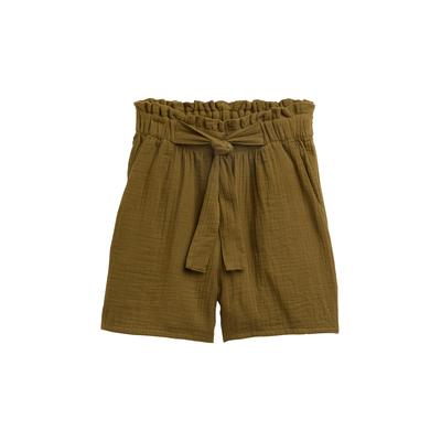 TOM TAILOR DENIM Damen Musselin Relaxed Shorts, grün, Uni, Gr. XXL Image