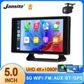 5 "Schermo intelligente per auto Portatile 4K Dash Cam Wireless Carplay e Android Auto WIFI Lettore