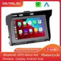 Wireless Wired CarPlay Android Auto Stereo Radio per moto 5 pollici Bluetooth TF USB IP65
