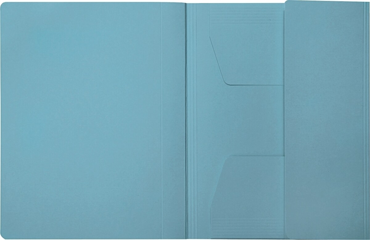 Bene Combamappe A4 Karton 250g/qm blau Packung mit 10 Stück Image