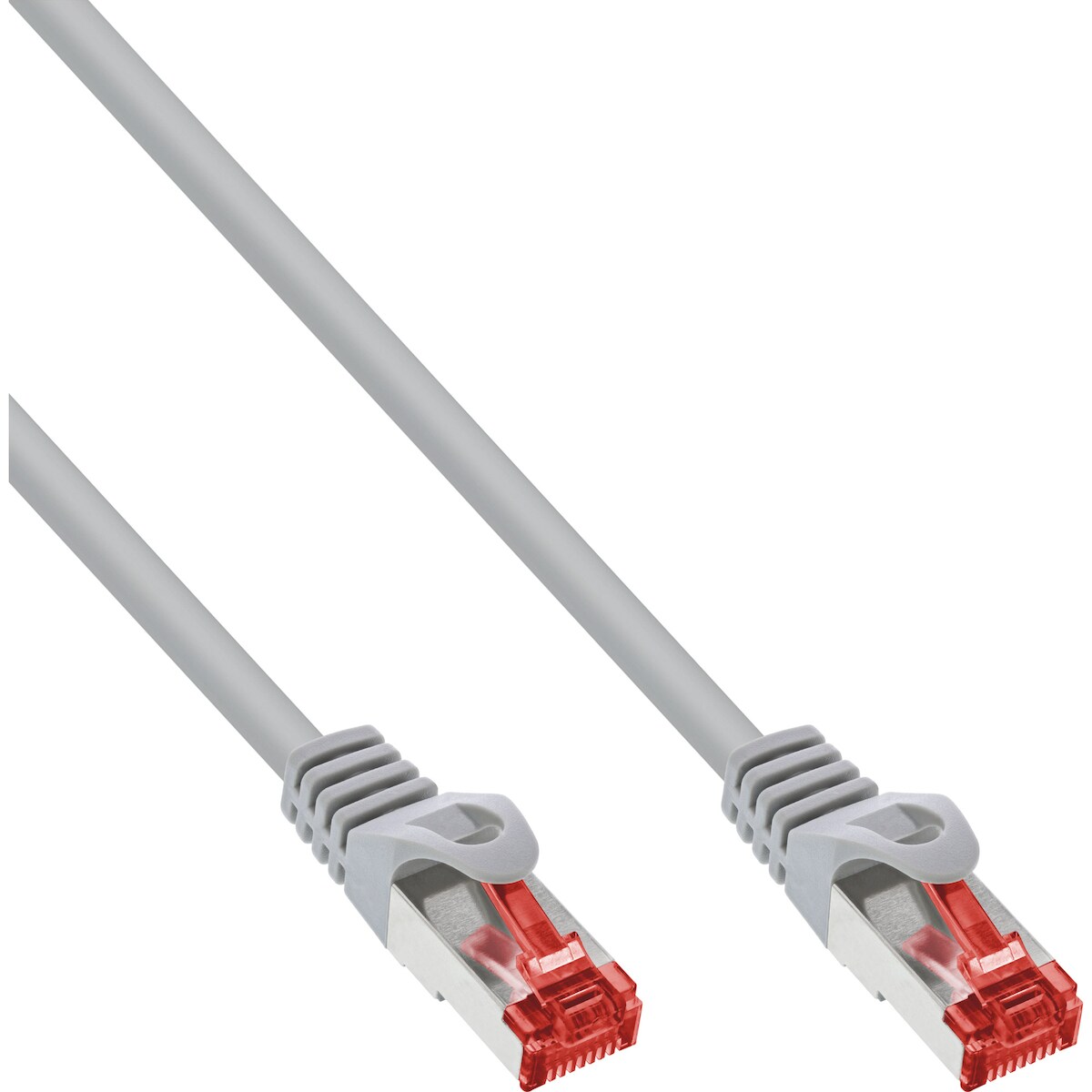 InLine® Patchkabel, S/FTP (PiMf), Cat.6, 250MHz, PVC, Kupfer, grau, 2m Image