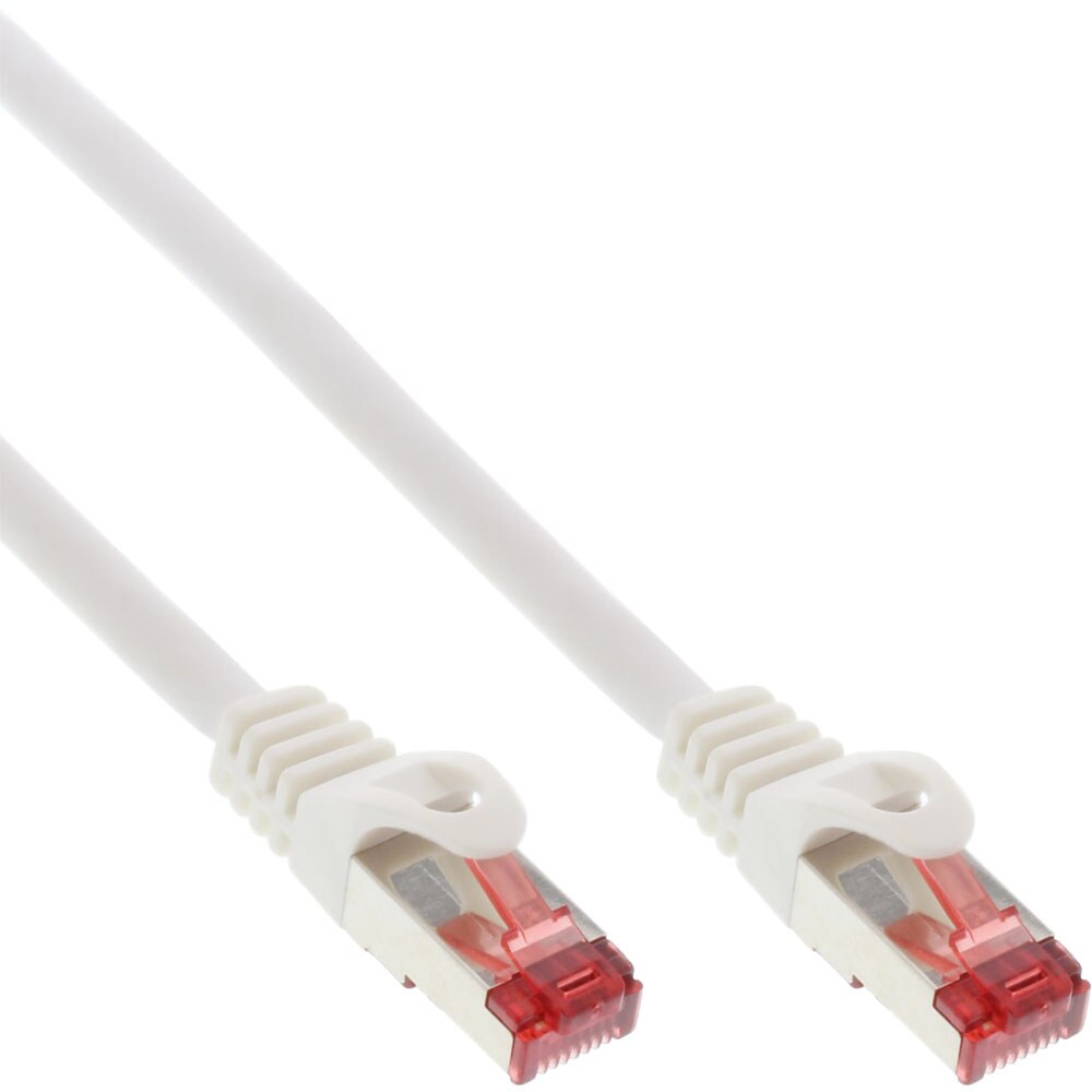 InLine® 76400W Patchkabel, S/FTP (PiMf), Cat.6, 250MHz, PVC, Kupfer, weiß, 10m Image