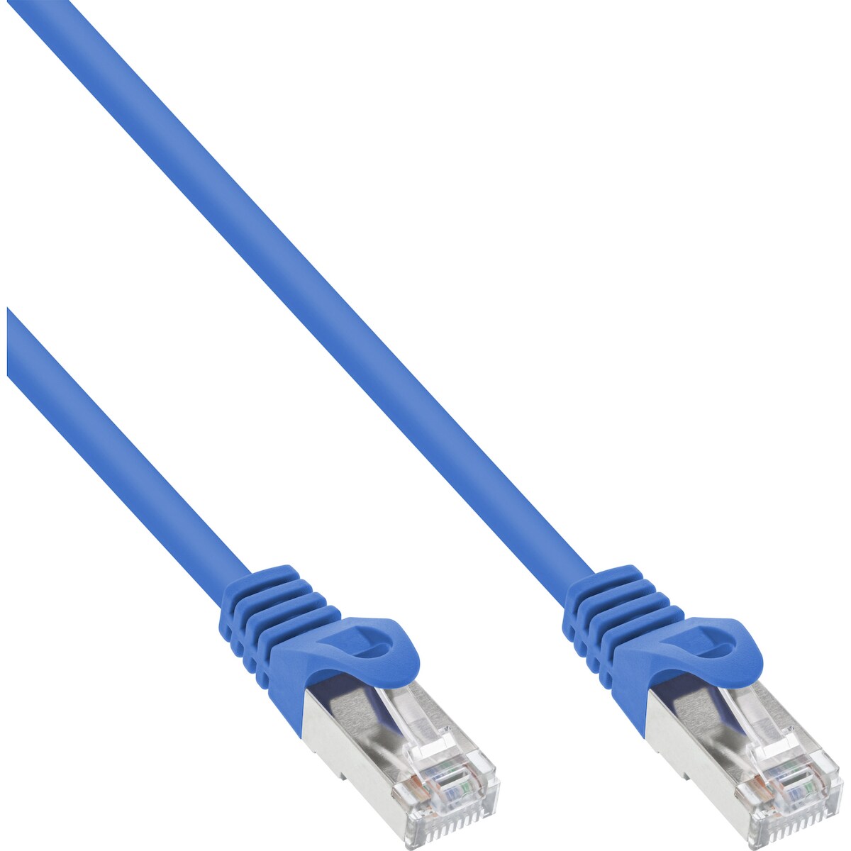 InLine® 72533B Patchkabel, SF/UTP, Cat.5e, blau, 0,3m Image