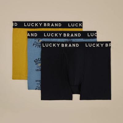 Lucky Brand 3 Pack Stretch Boxer Briefs - Men's Accessories Underwear Boxers Briefs, Size S