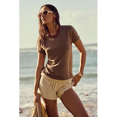 We The Free Nova Tee at Free People in Hot Cocoa, Size: Small