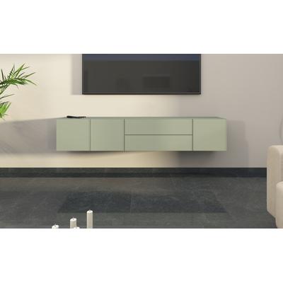Lowboard BORCHARDT MÖBEL "Sophia", grün (salbei), B:190cm H:35cm T:35cm, Spanplatte, Sideboards, Breite 190 cm, stehend und hängend montierbar Image