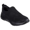 Slip-On Sneaker SKECHERS "GO WALK ARCH FIT 2.0-ROSA LINDA", Damen, Gr. 38, schwarz, Textil, unifarben, casual, Schuhe, Trainingsschuh, Schnürschuh mit rückfederndem Ultra Go