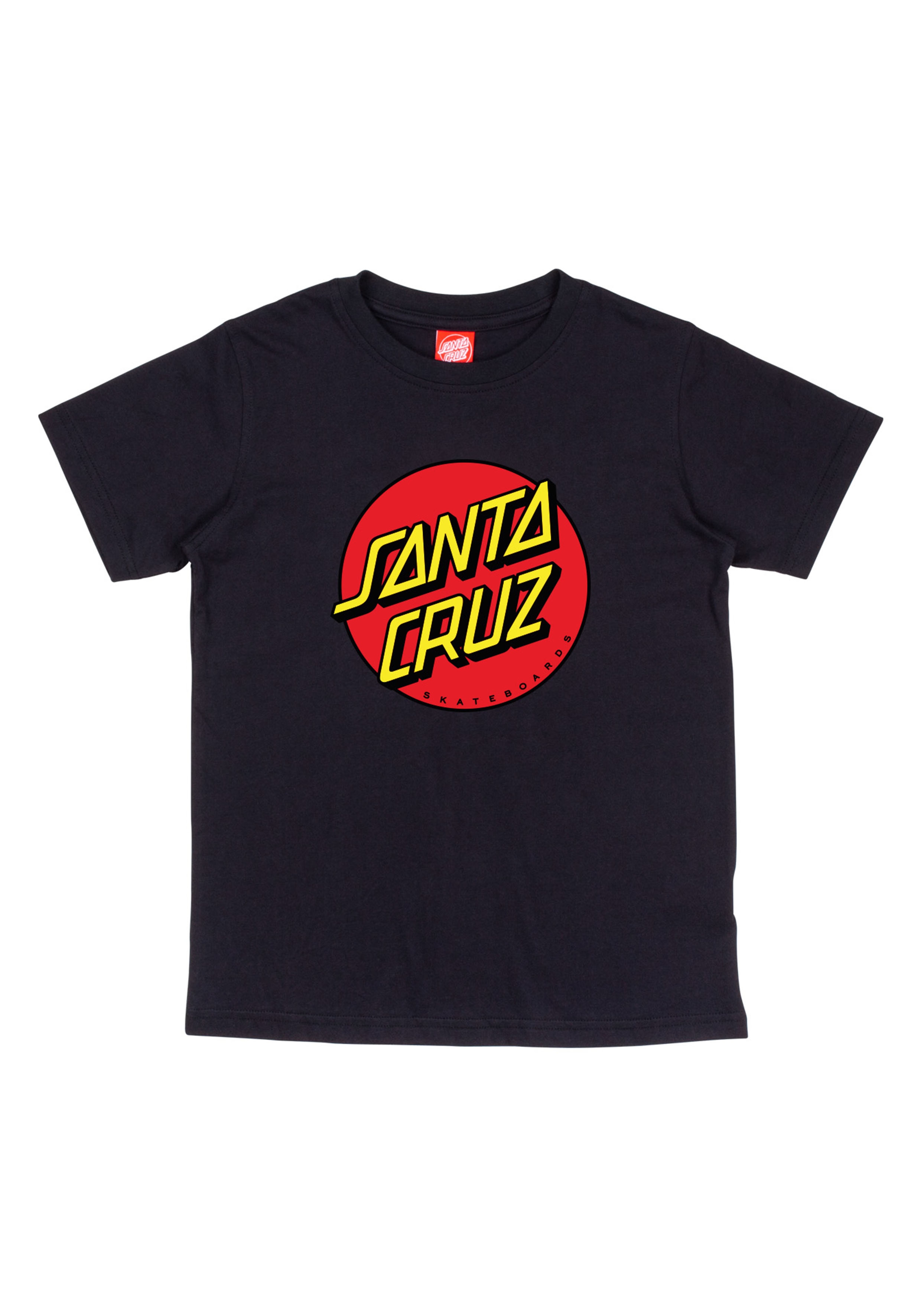 T-Shirt SANTA CRUZ "YOUTH CLASSIC DOT T-SHIRT", Kinder, Gr. 158/164 (14), schwarz, Obermaterial: 100% Baumwolle, Shirts Image