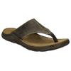 Zehentrenner JOSEF SEIBEL "Maverick 05", Herren, Gr. 45, grün (oliv), Leder, casual, Schuhe, Sommerschuh, Pantolette, Sandale in Weite G (weit)