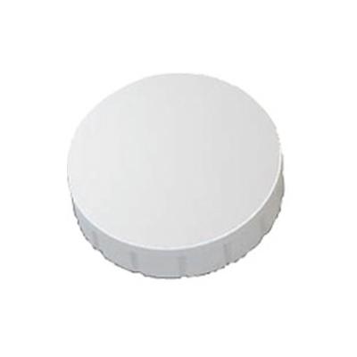 MAUL Rundmagnet Solid 24 mm 0,6 kg Haftkraft 10 Stück weiß Packung mit 24 Stück Image