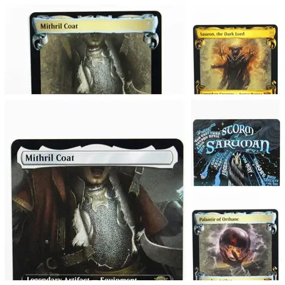 LTR holo TCG Magical Proxy Cards Game Quality Proxy Mithril Coat Storm Sauron Gathering Board Image