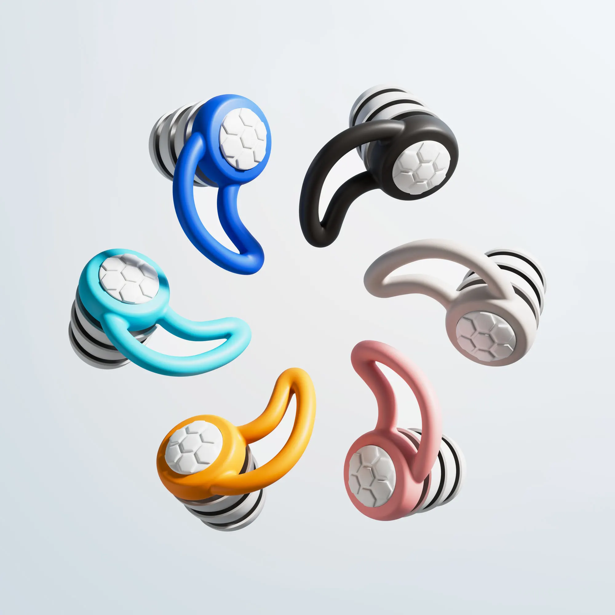 HUAK 3-lagige Ohrstöpsel zum Schlafen, Geräuschreduzierung, Gehörschutz, weiche Nano-Silikagel-Ohrstöpsel, Tapones Para Dormir-Ohrstöpsel Image