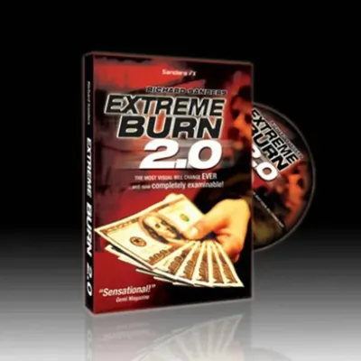 Extreme Burn 2.0 ( DVD + Gimmick) Magic Tricks Visual Bill Change Magia Magician Stage Street Illusions Mentalism Props