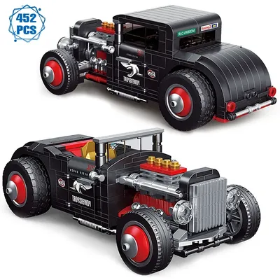 Technische klassische Sammlung Autos Bausteine Modell Erwachsene herausforderndes Fahrzeug Ziegel Image