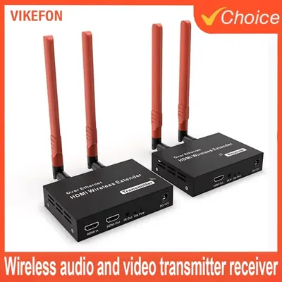 1080P 200M 5,8 GHz Wireless HDMI Sender Empfänger Extender mit IR HDMI Loop-Out für TV 1 TX-4 RX Image