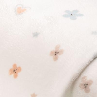 Wellness-Fleece Blumen weiß-color Image