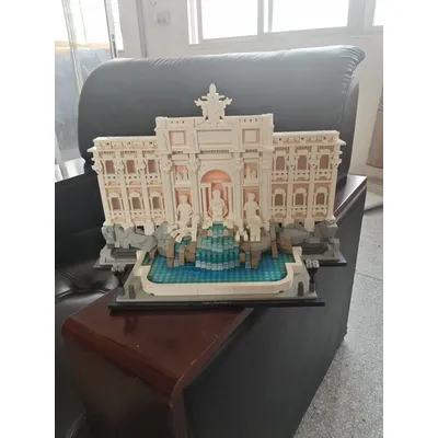 Auf Lager 2025, neue 21062, weltberühmte Trevi-Brunnen-Bausteine, Weltarchitektur-Geschenk für Image
