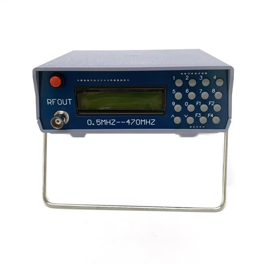 Neue Version Hochfrequenz-Signalquelle RF-Signalgenerator 0,5–470 MHz 0,5 MHz–470 MHz FM-Gegensprechanlage RF-Signalgenerator-Tester Image